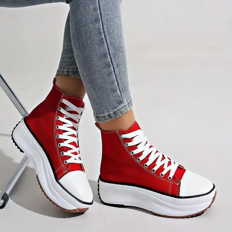 High Top Fashion Trainers Women's Canvas Shoes