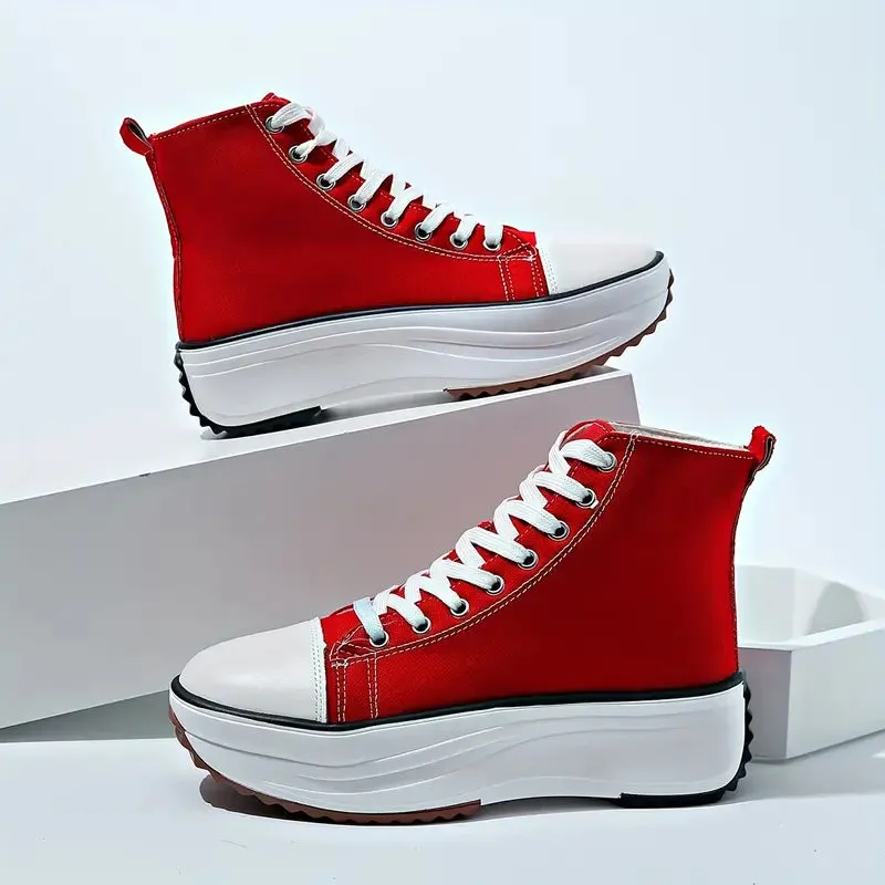 High Top Fashion Trainers Women's Canvas Shoes