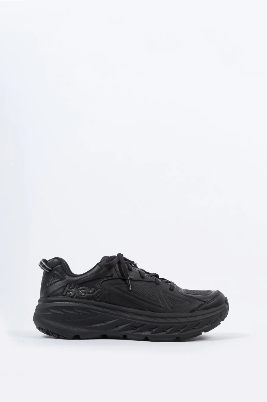 HOKA ONE ONE BONDI LEATHER BLACK