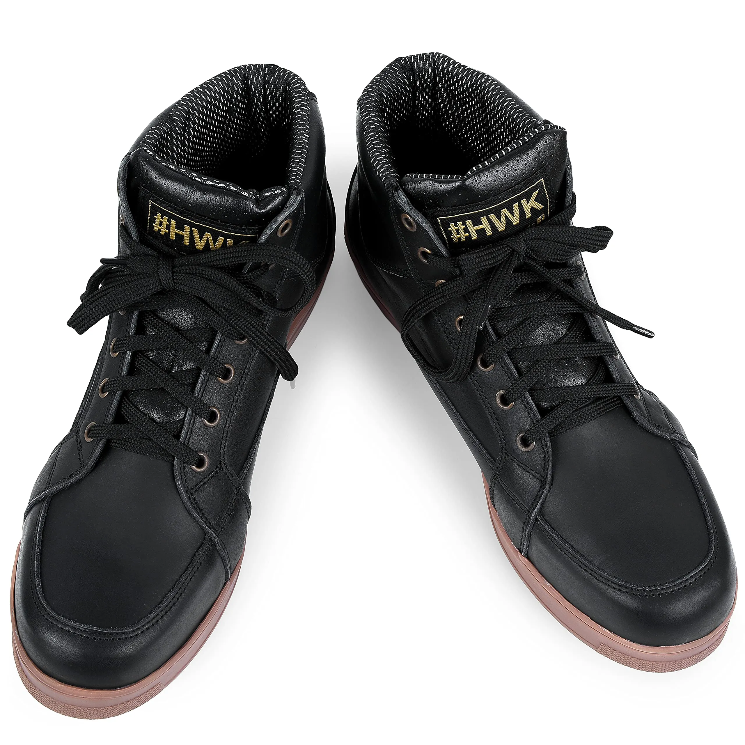 HWK Motorcycle Shoes Leather Street Riding Powersports Tactical Casual Protective Gear Accessories Footwear Boots