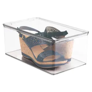 iDesign Closet Shoe Box- Wedge Pumps in Clear