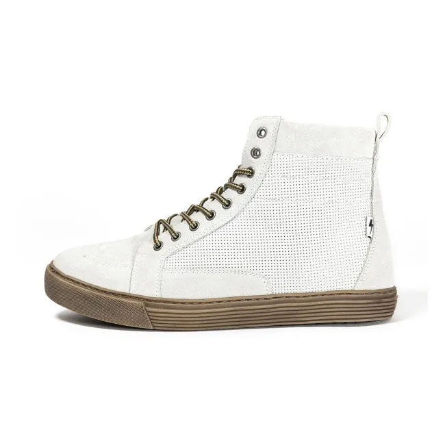 John Doe Motorcycle Sneakers Neo White / Brown CE Approved