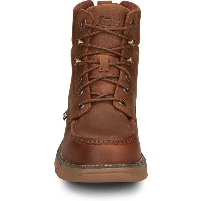 Justin Men's Rush 6" Nano CT Work Boot -Brown- SE471