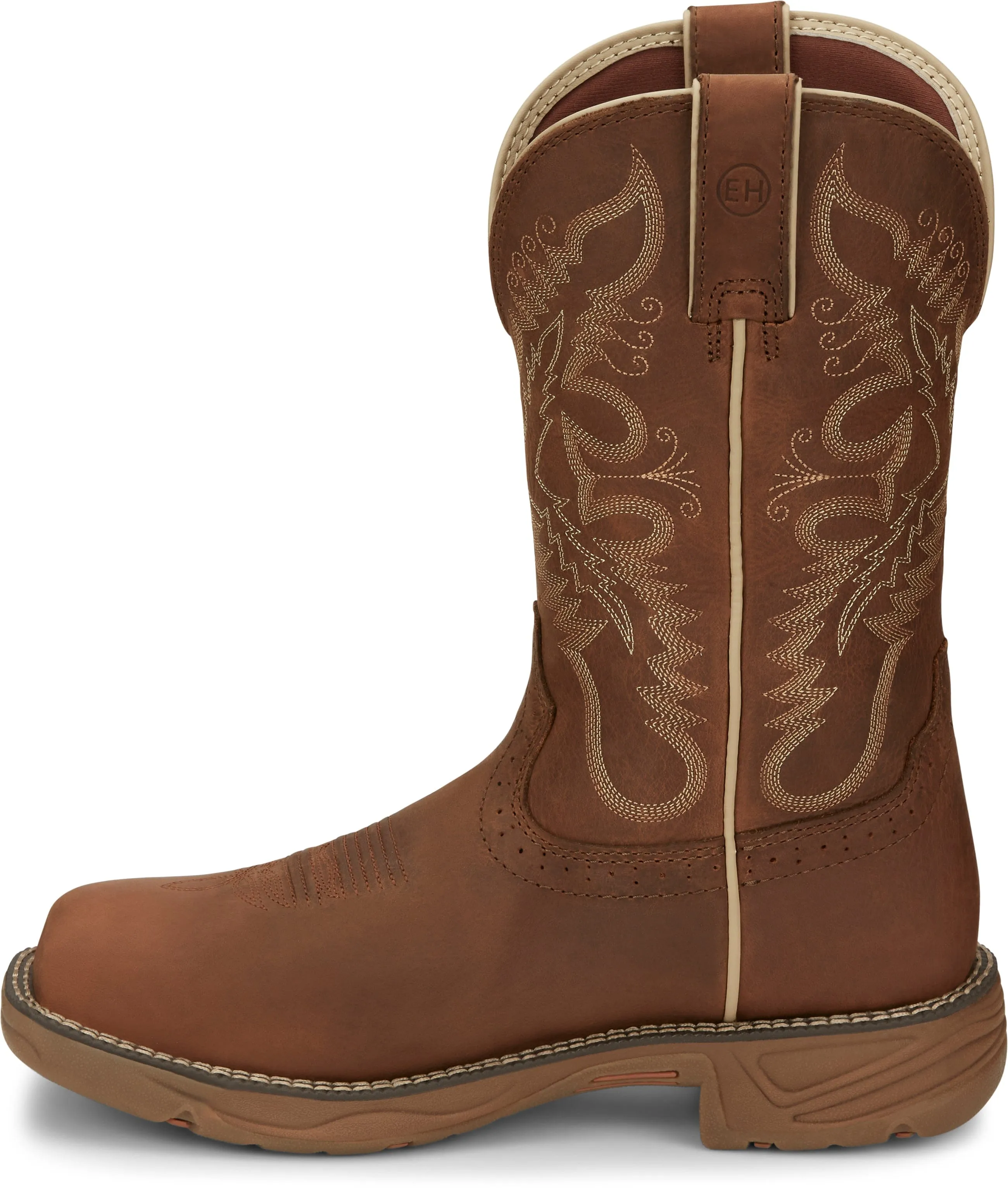 Justin Men's Rush Rustic Tan Waterproof Work Boot SE4353