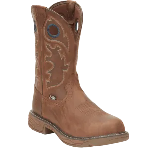 Justin Men's Stampede Rush Barley Brown Waterproof Nano Composite Toe Work Boots SE4334