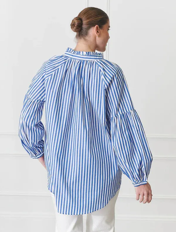 Kell Shirt Stripe Blue