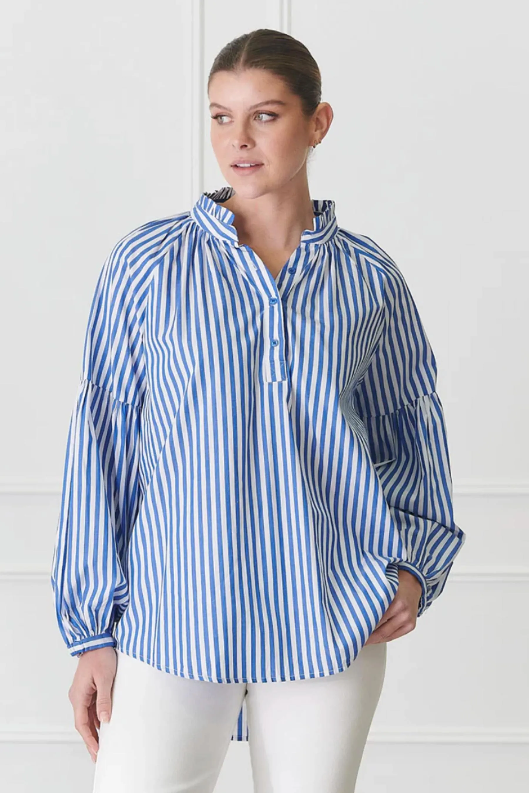 Kell Stripe Shirt | Blue