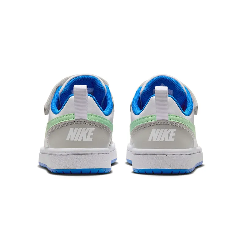 Kid's Grade School Court Borough Low Recraft Iron/Vapor Green/Blue