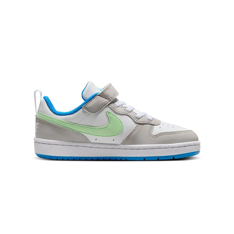 Kid's Grade School Court Borough Low Recraft Iron/Vapor Green/Blue