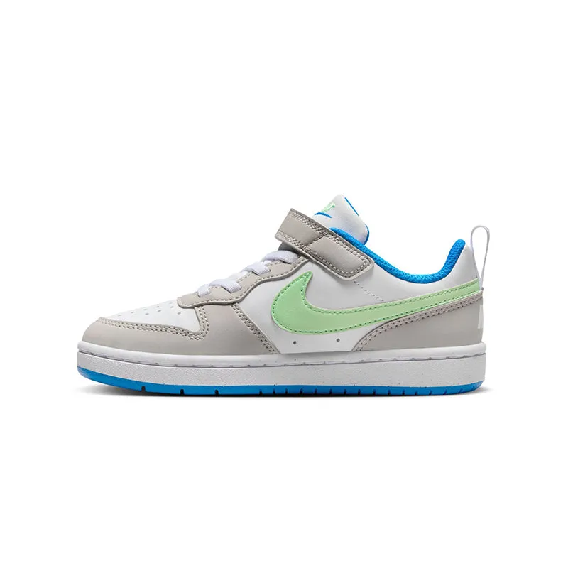 Kid's Grade School Court Borough Low Recraft Iron/Vapor Green/Blue