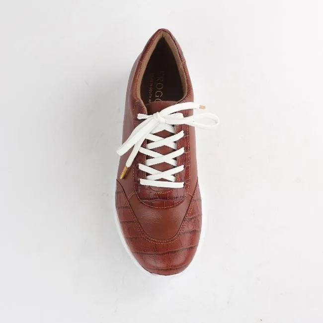 Lace-up Sneaker in Chestnut Multi - 12594