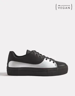 Laureline Silver Vegan Sneakers