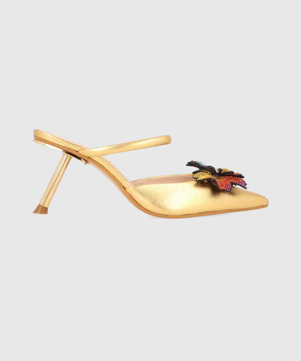 LODI LINSI COURT SHOE IN GOLD