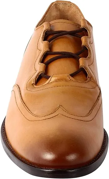 Love and Liberty Men's Tan Lace Up Dress Shoes Size 11 Pair Of Shoes