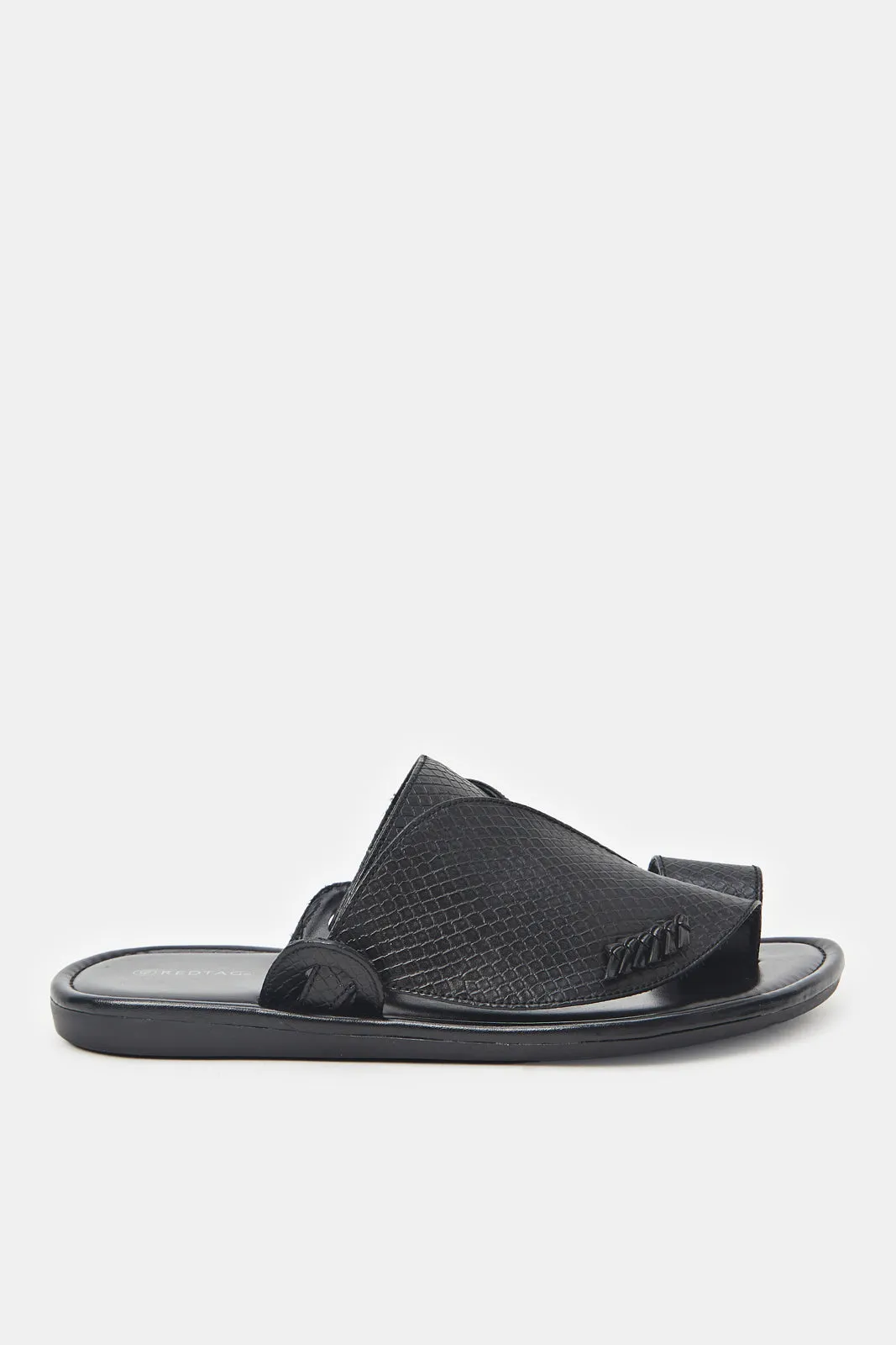 Men Black Sharqi Traditional Sandal