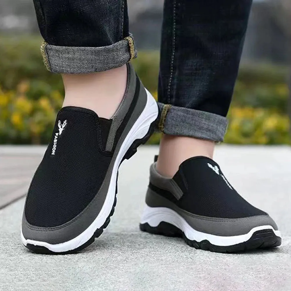 Men Penny Boat Shoes Sports Shoes Breathable Running Hiking Sneakers Slip On Non-Slip for Outdoor Activity Hiking Walking