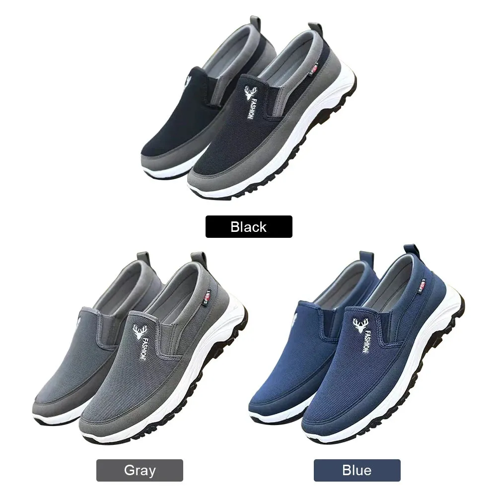 Men Penny Boat Shoes Sports Shoes Breathable Running Hiking Sneakers Slip On Non-Slip for Outdoor Activity Hiking Walking