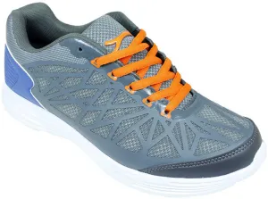 men's athletic sneakers - black/blue/orange Case of 12