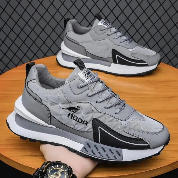 MEN'S BREATHABLE LACE-UP SNEAKERS