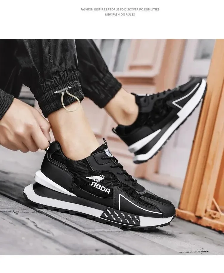 MEN'S BREATHABLE LACE-UP SNEAKERS