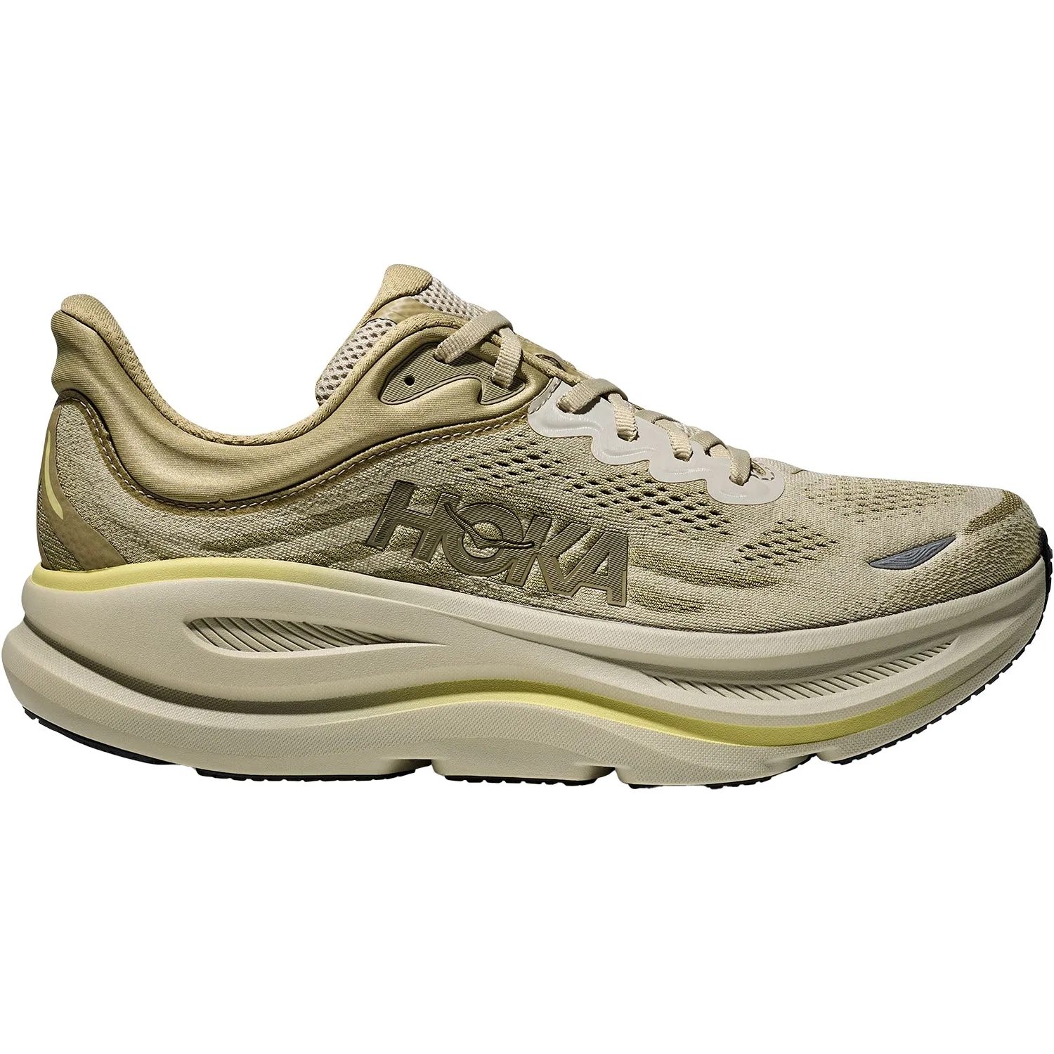 Men's Hoka Bondi 9 Grassland/Oyster Mushroom Mesh