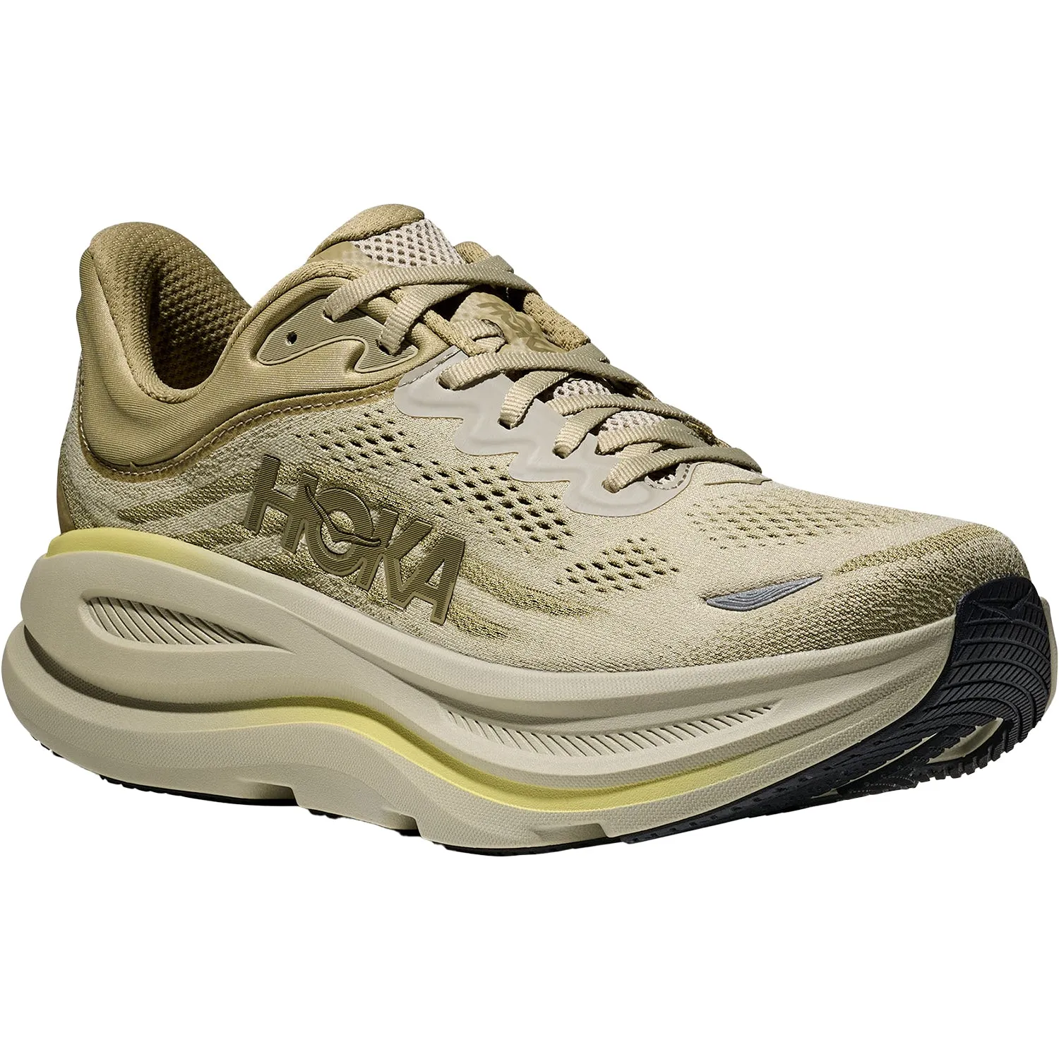 Men's Hoka Bondi 9 Grassland/Oyster Mushroom Mesh