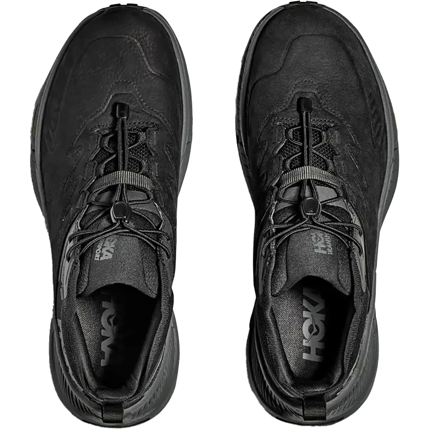 Men's Hoka Transport Chukka GoreTex Black/Black Nubuck