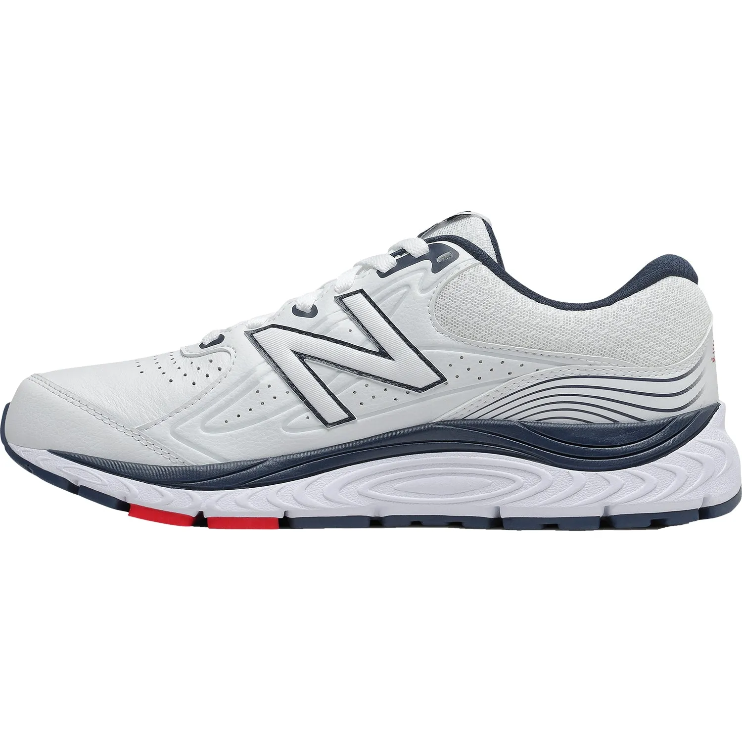 Men's New Balance MW840NR3 White/Indigo Leather