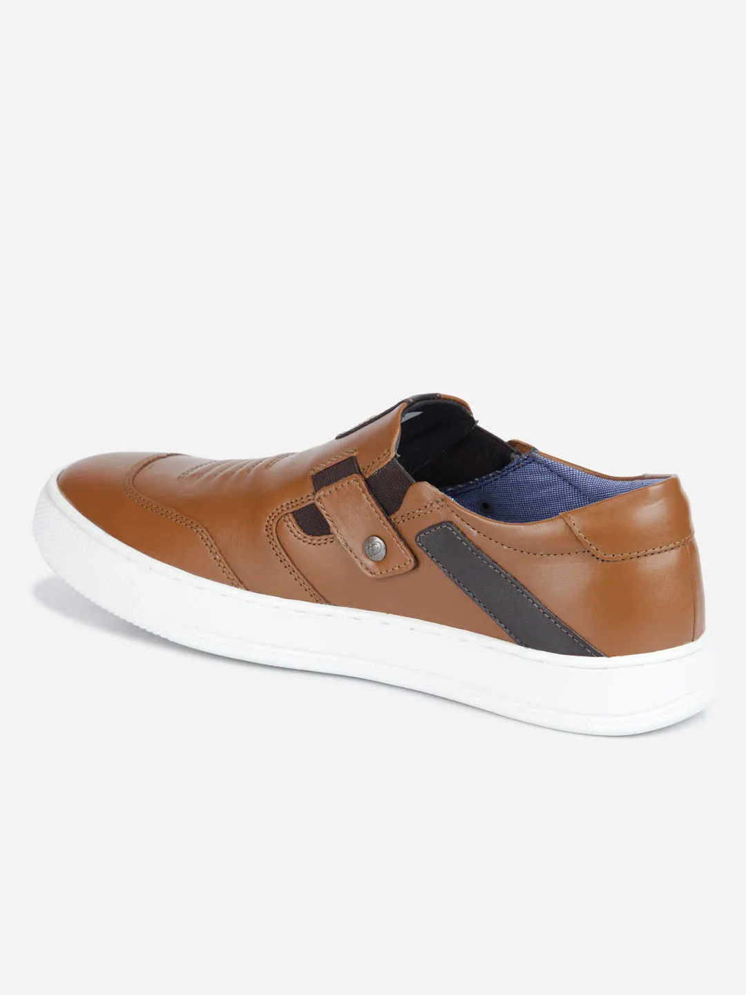 Men's Tan Slip On Sneaker (ID3050)