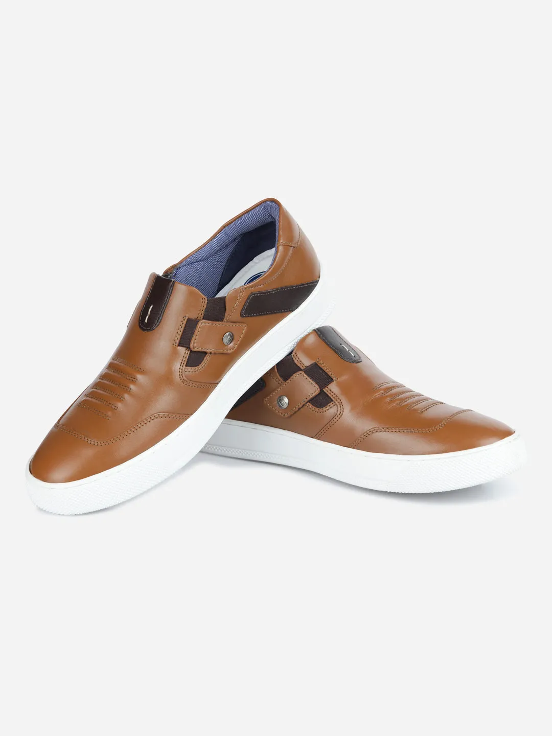 Men's Tan Slip On Sneaker (ID3050)