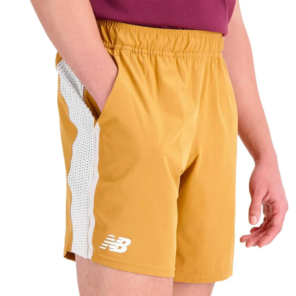 Men`s Tournament 7 Inch Tennis Short Tobacco