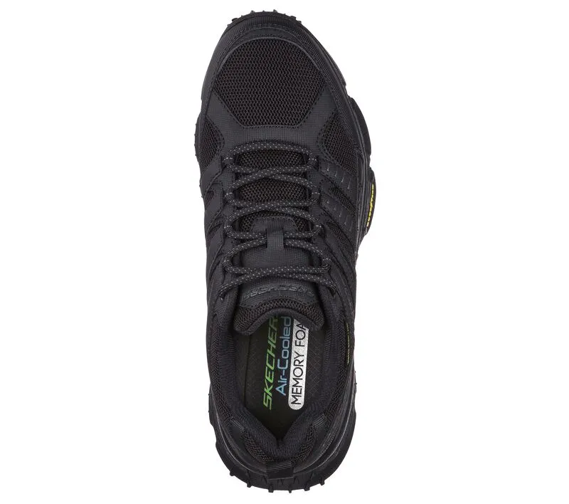 Men's Wide Fit Skechers 237214 Air Envoy Water Repellent outdoor Walking Trainers - Black