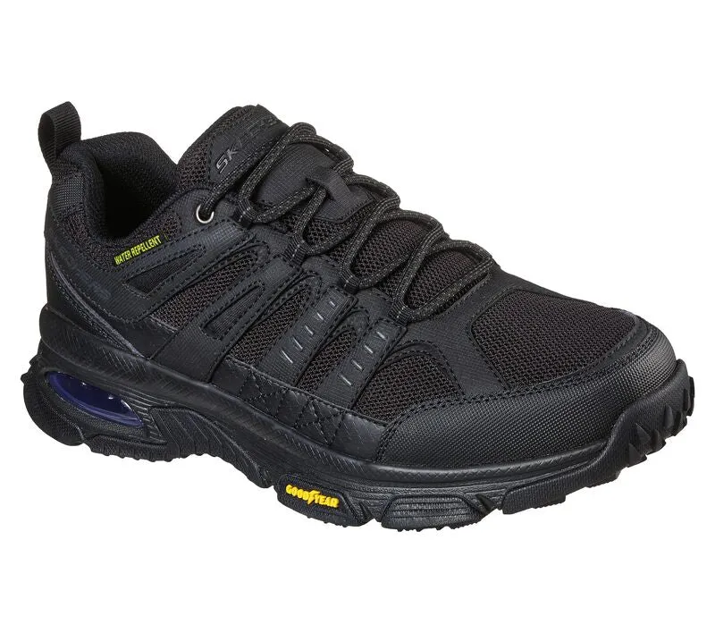 Men's Wide Fit Skechers 237214 Air Envoy Water Repellent outdoor Walking Trainers - Black