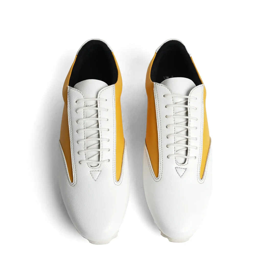 Monkstory Dual Colour Smart Sneakers - Yellow & White