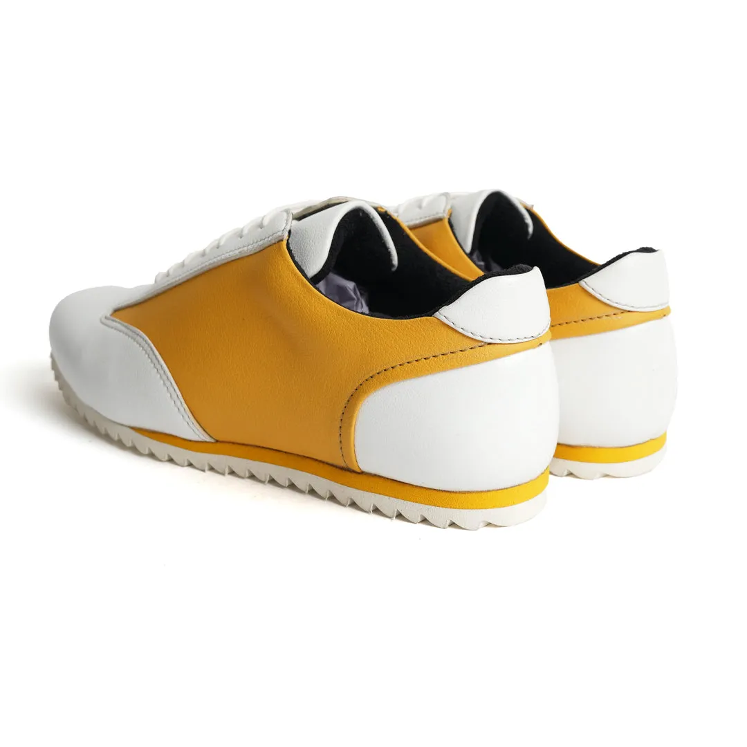 Monkstory Dual Colour Smart Sneakers - Yellow & White