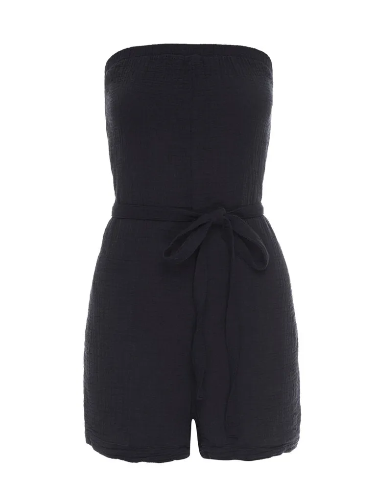 Nation LTD - Gita Strapless Romper in Black