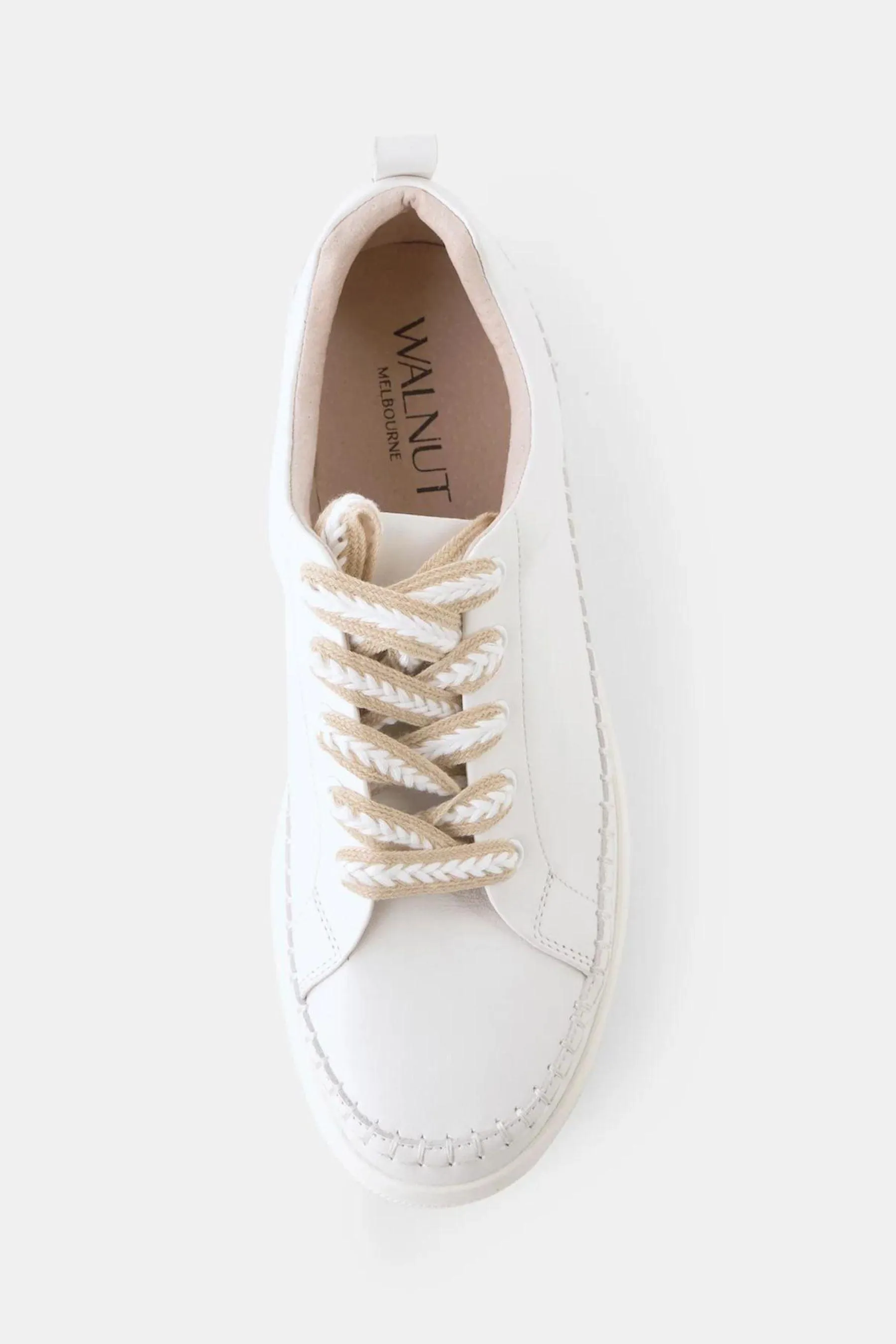 Nia Leather Sneaker | White