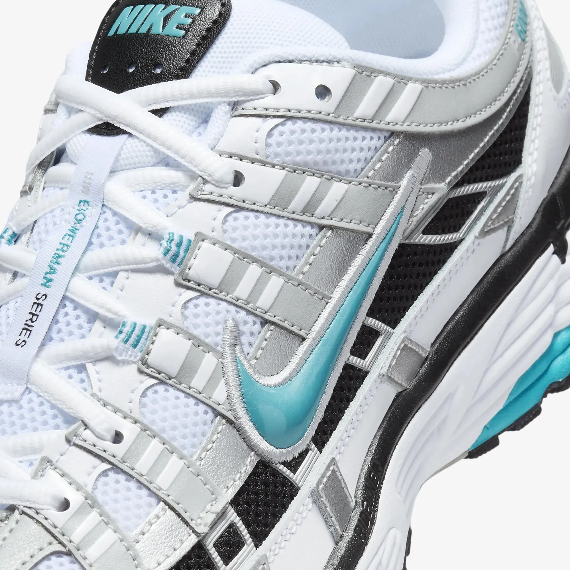 Nike | P-6000  { WHITE/DUSTY CACTUS-METALLIC SILVER-BLACK