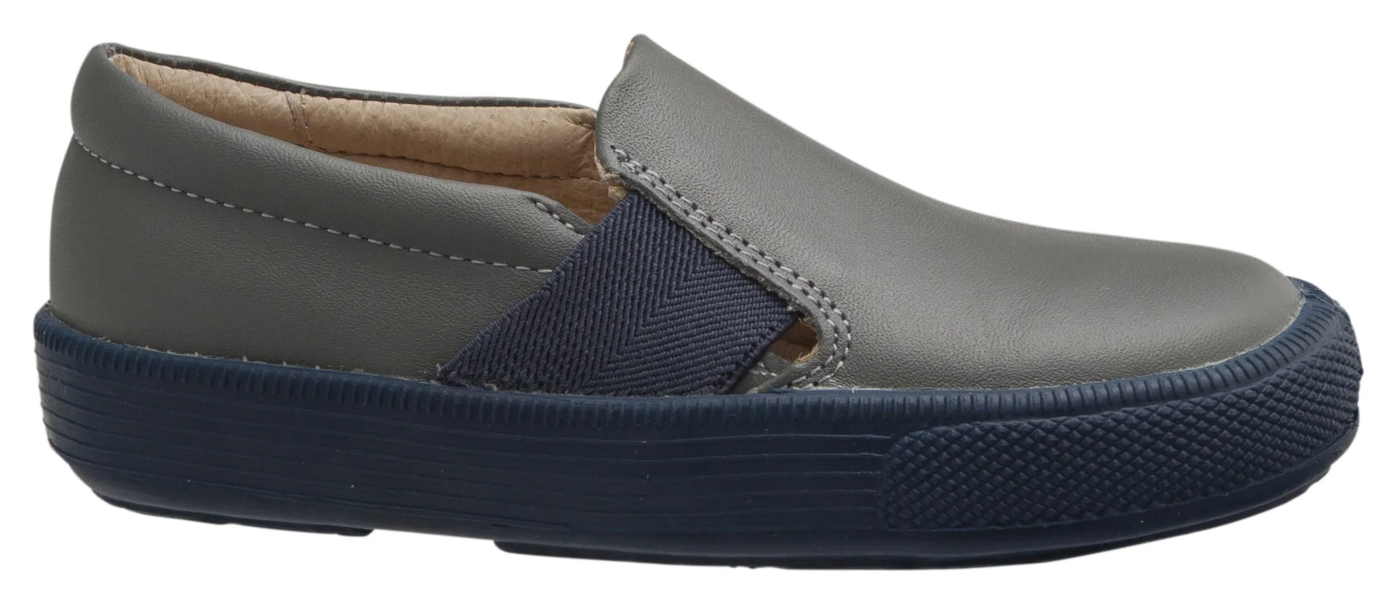 Old Soles 6084N OG Hoff Slip On Elastic Loafer Sneaker, Grey/Navy