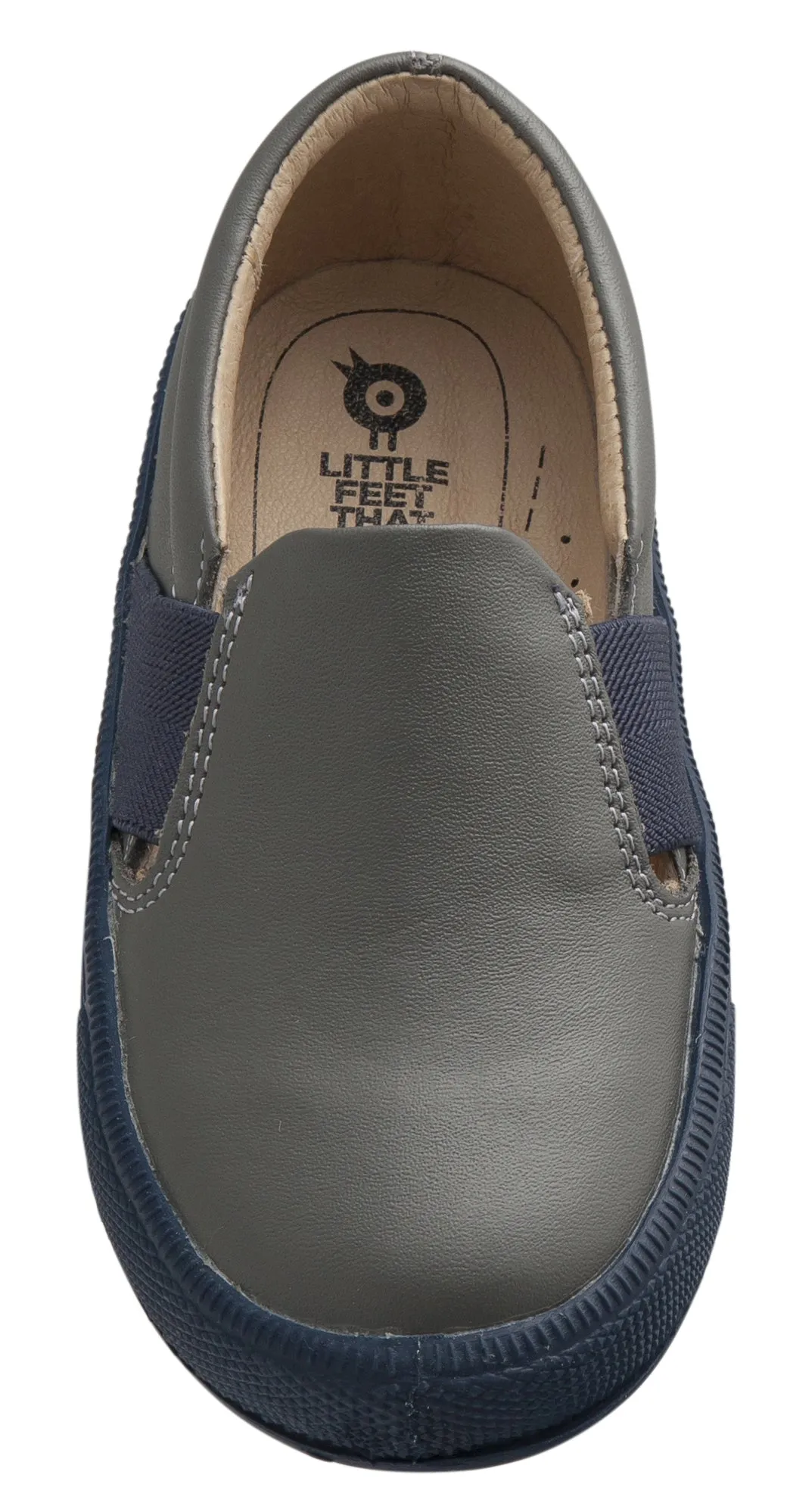 Old Soles 6084N OG Hoff Slip On Elastic Loafer Sneaker, Grey/Navy