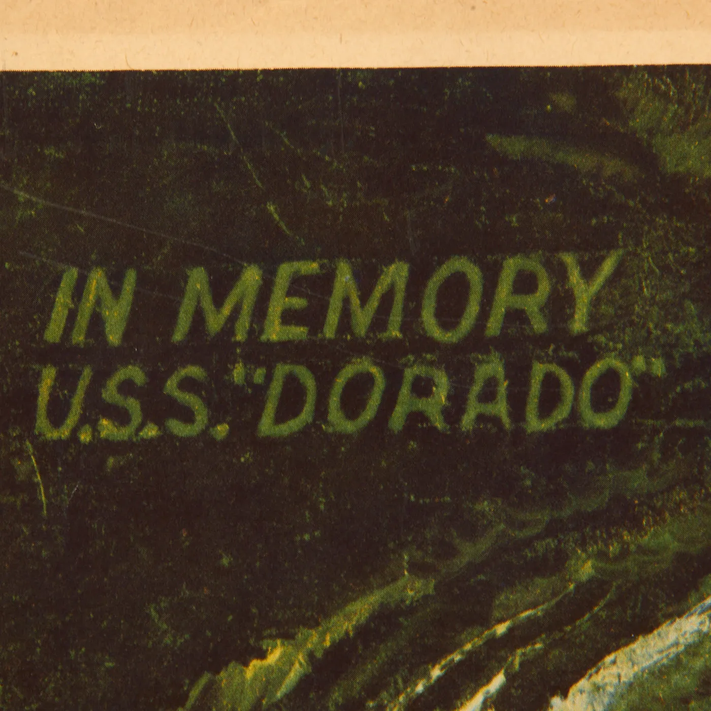 Original U.S. WWII War Bonds Propaganda Poster - In Memory USS Dorado Submarine - 27 ½” x 20”