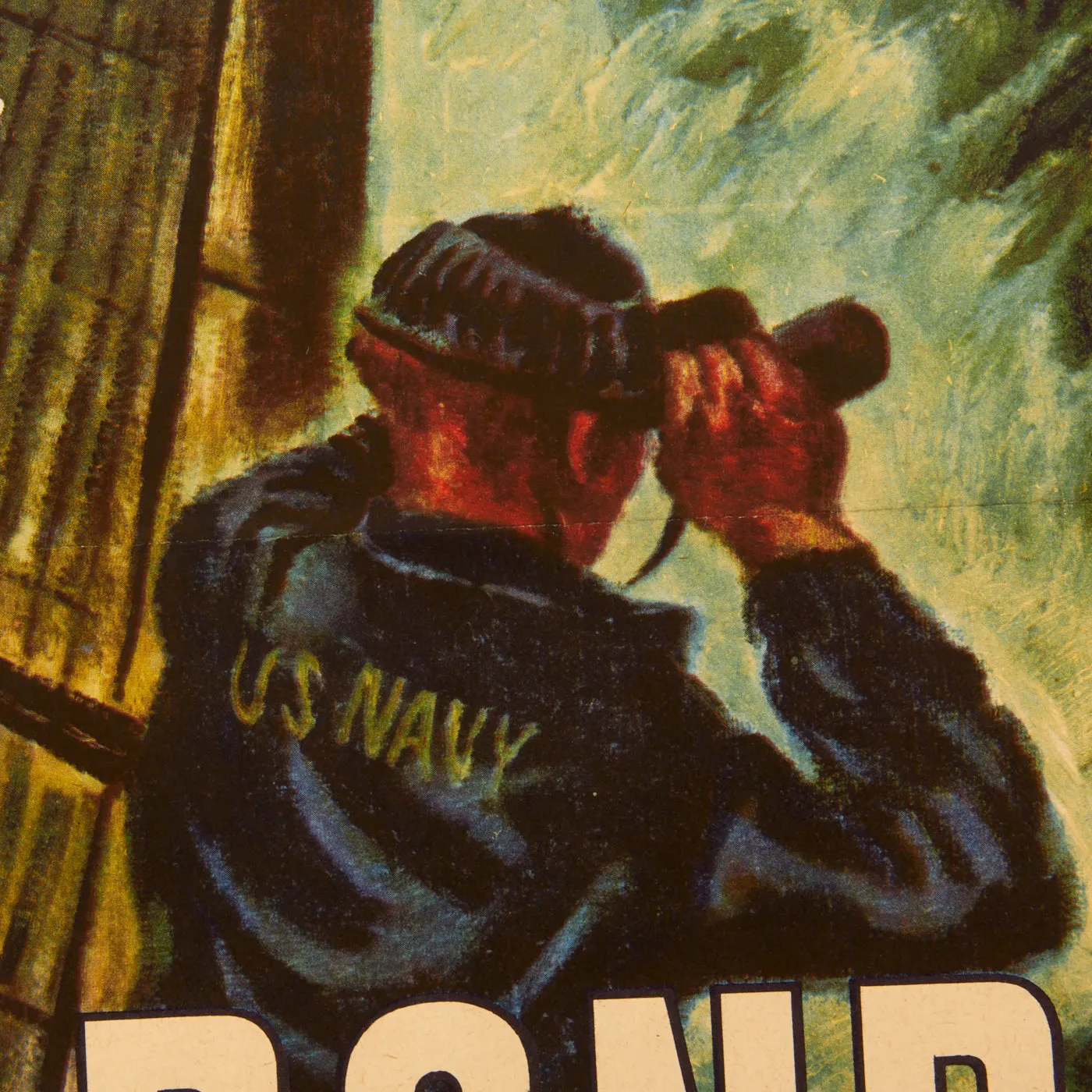 Original U.S. WWII War Bonds Propaganda Poster - In Memory USS Dorado Submarine - 27 ½” x 20”