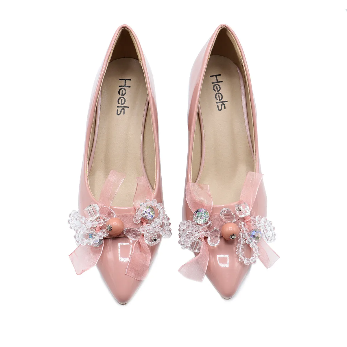 Pink Formal Court Shoes 085473