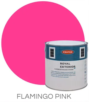 Protek Royal Exterior Wood Finish in Flamingo Pink