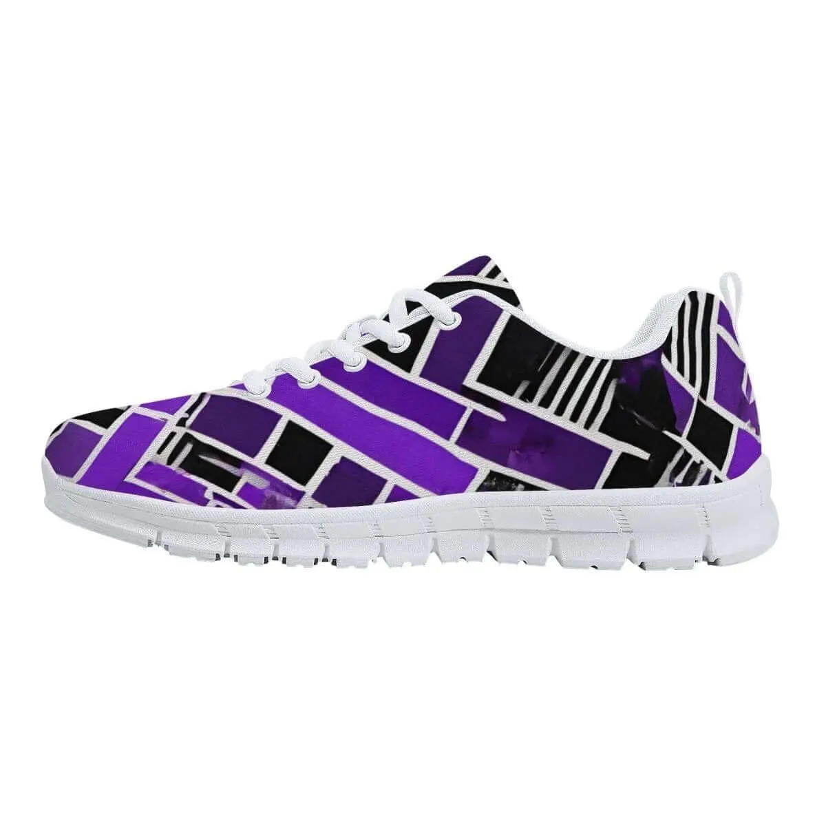 Purple and Black Men's Running Shoes