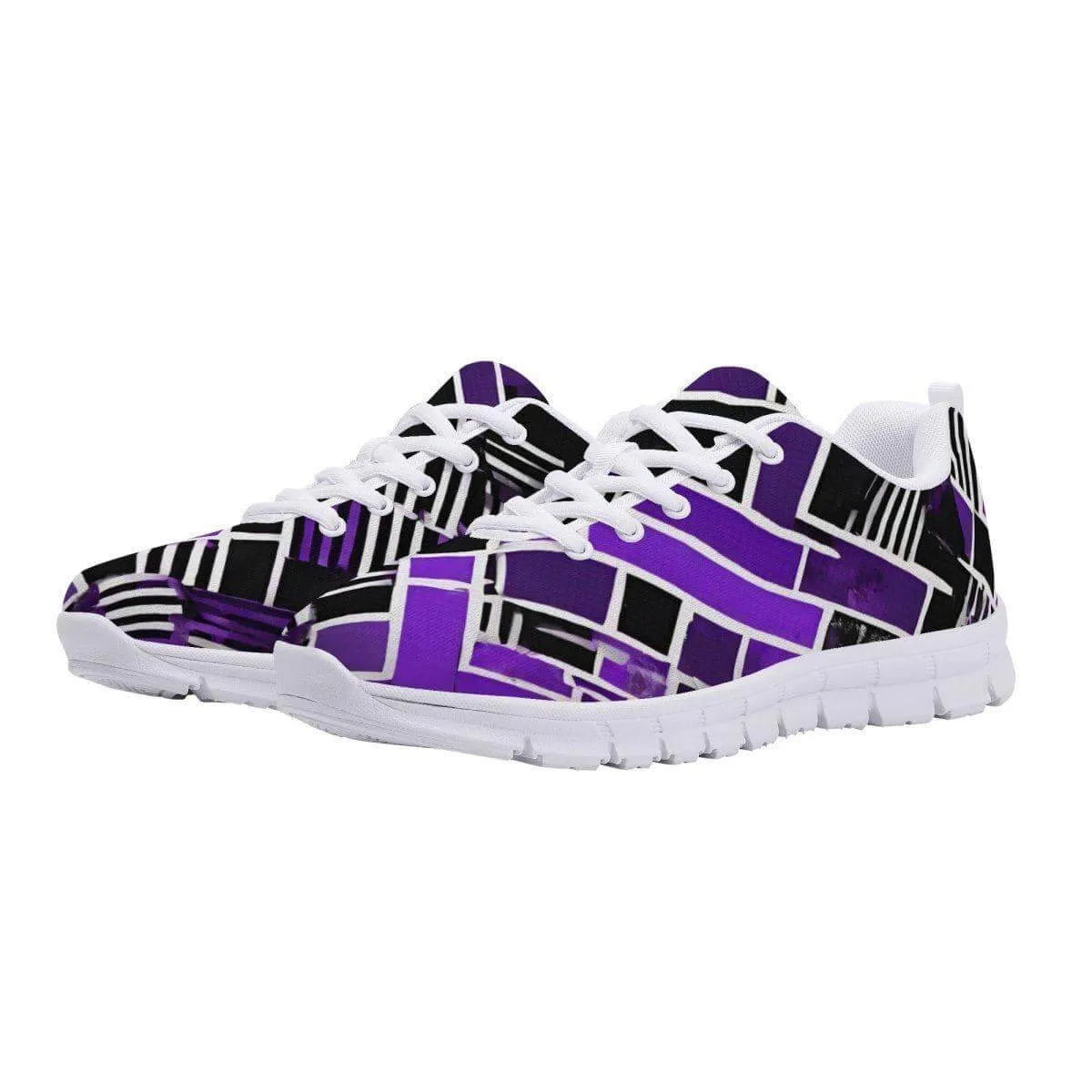 Purple and Black Men's Running Shoes