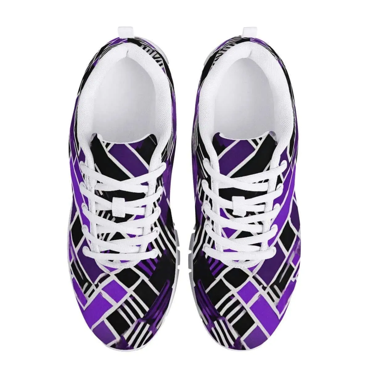 Purple and Black Men's Running Shoes