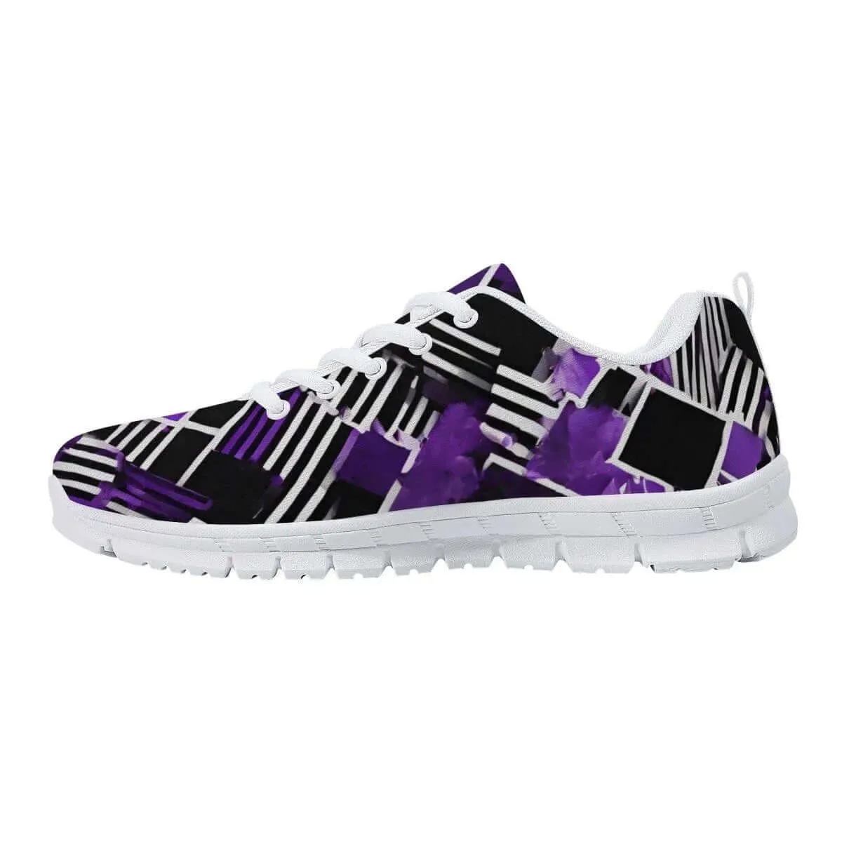 Purple and Black Men's Running Shoes