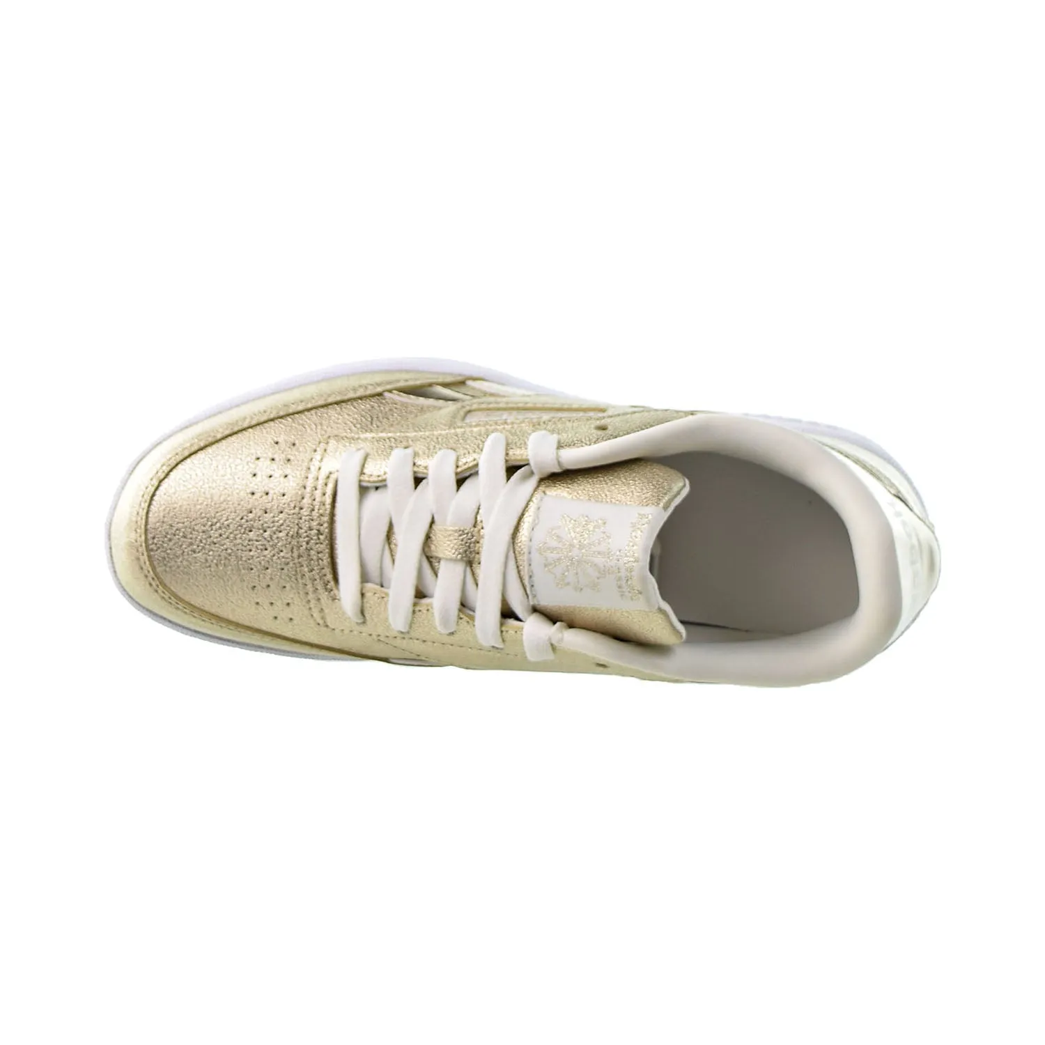 Reebok Club C Revenge Big Kids' Shoes Gold Metallic-Chalk-White