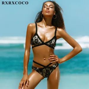 RXRXCOCO 2017 Hot Design Sexy Brazilian Bikini Swimwear Women Swimsuit Biquini Push Up Bikinis Set Bathing Suit Maillot De Bain